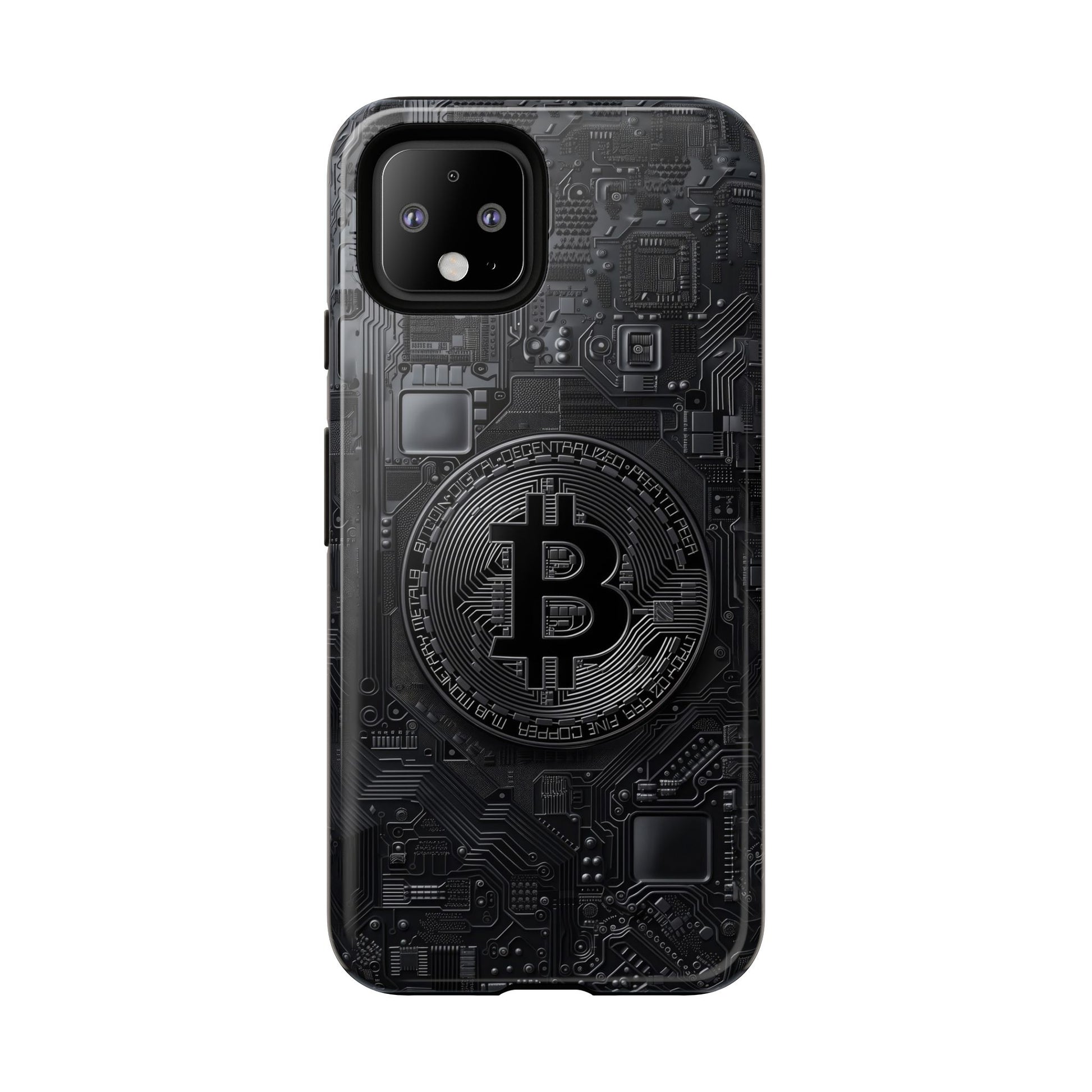 Bitcoin Google Pixel Tough Phone Case, Cryptocurrency Protection Cover
