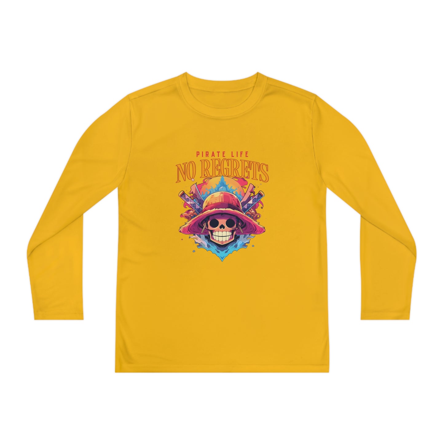 Pirate Life No Regrets Youth Long Sleeve Competitor Tee