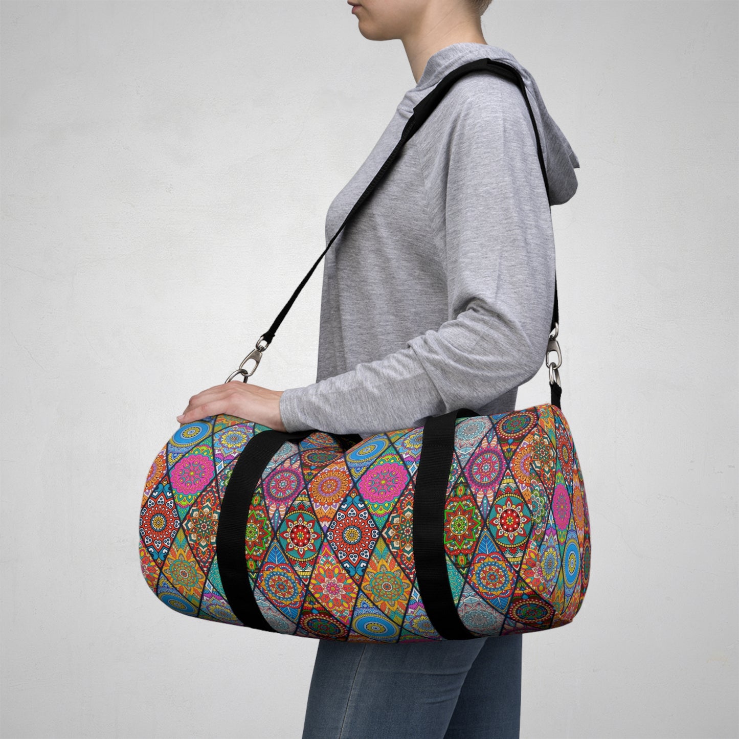 Mandala Argyle Duffel Bag