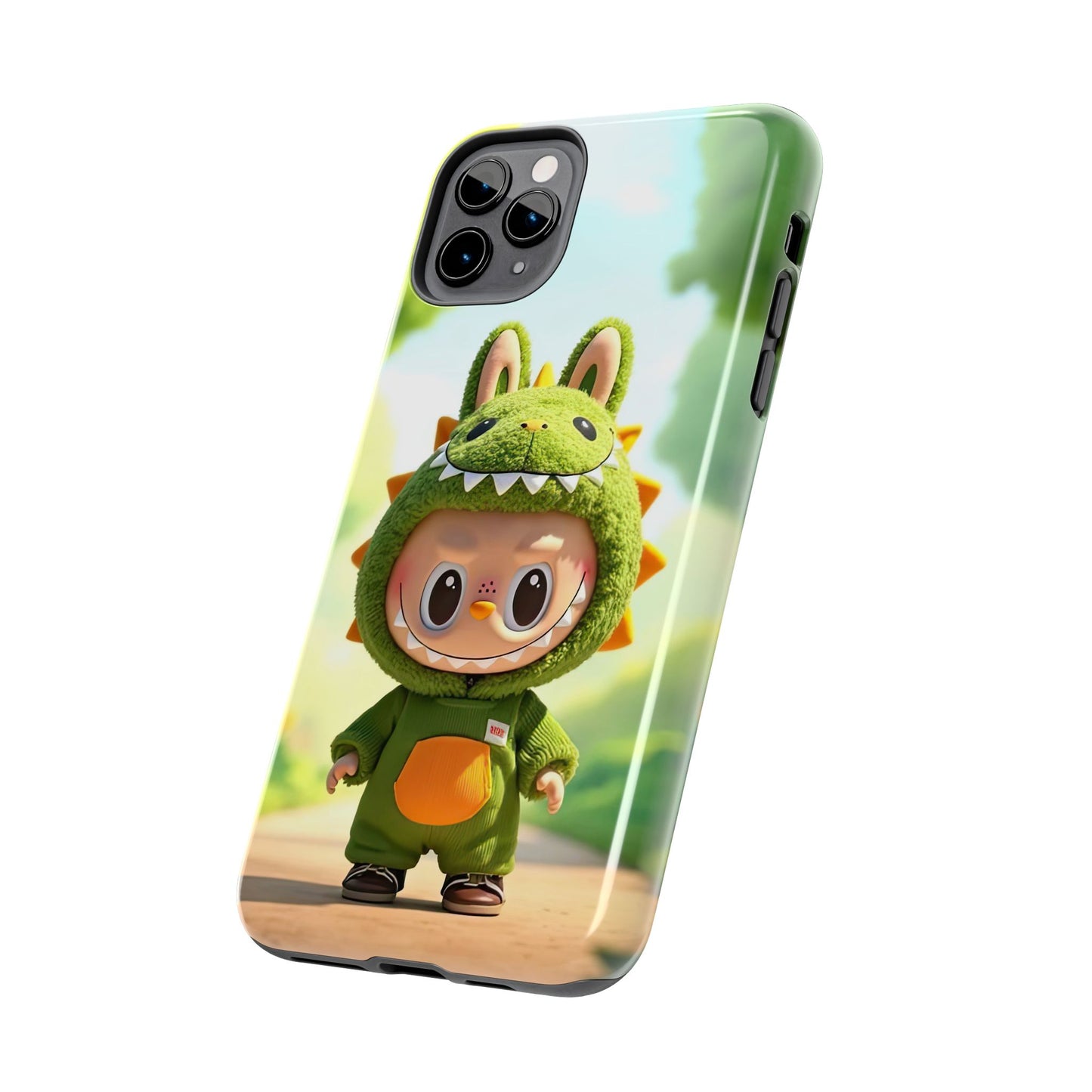 The Monsters Tough Case for iPhone Models – Playful Dinosaur Design, Dual Layer Protective Cover, Fun Mobile Accessory