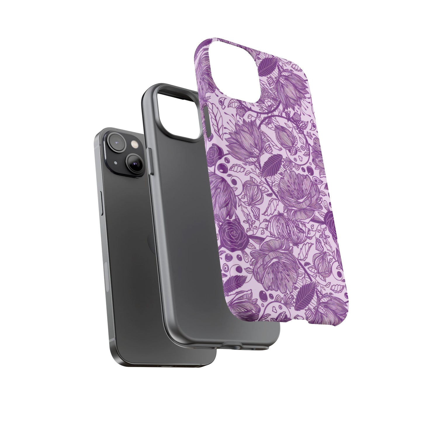 Graphical Garden: Purple Edition iPhone Tough Cases