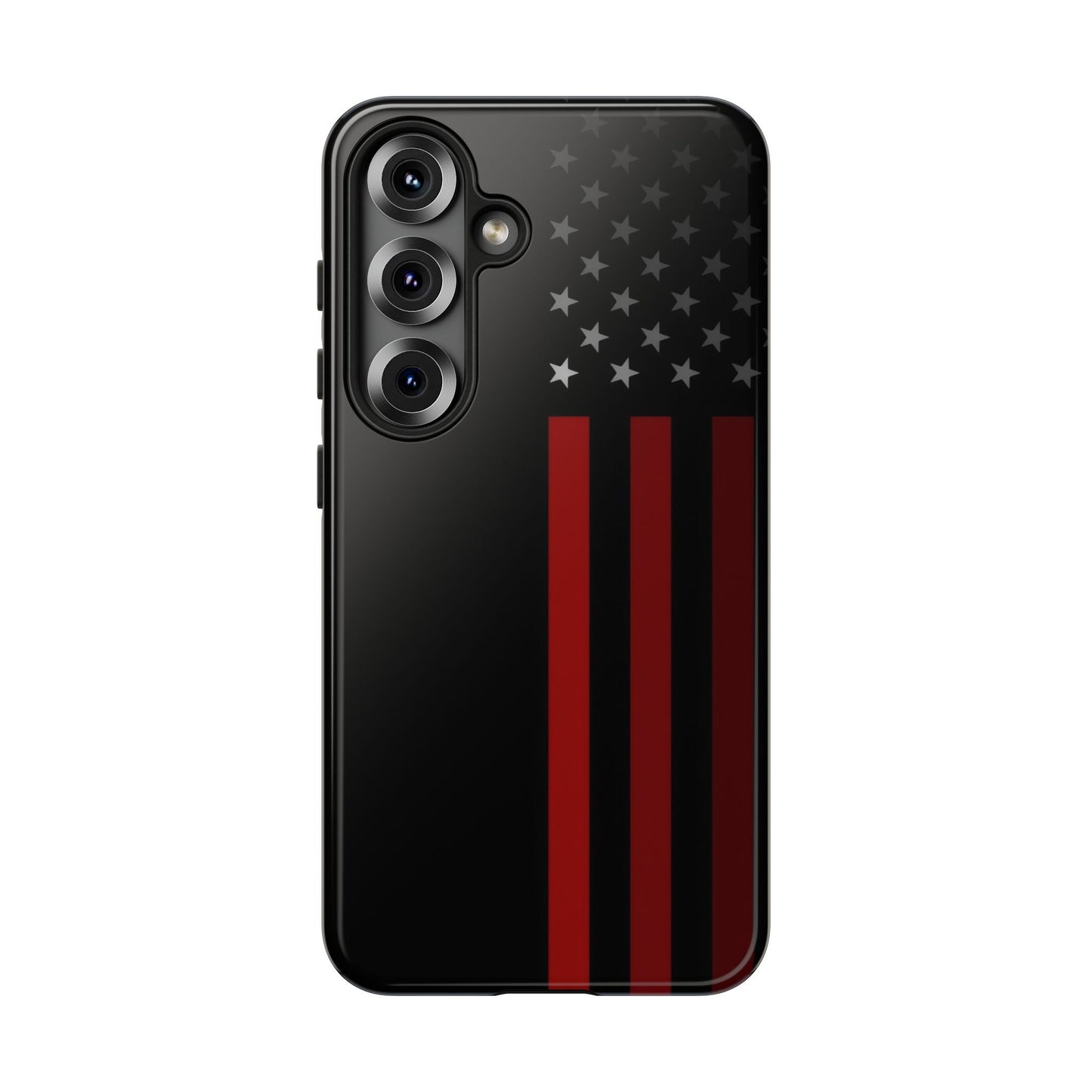 Patriotic Samsung Tough Cases, Red Line American Flag Phone Cover