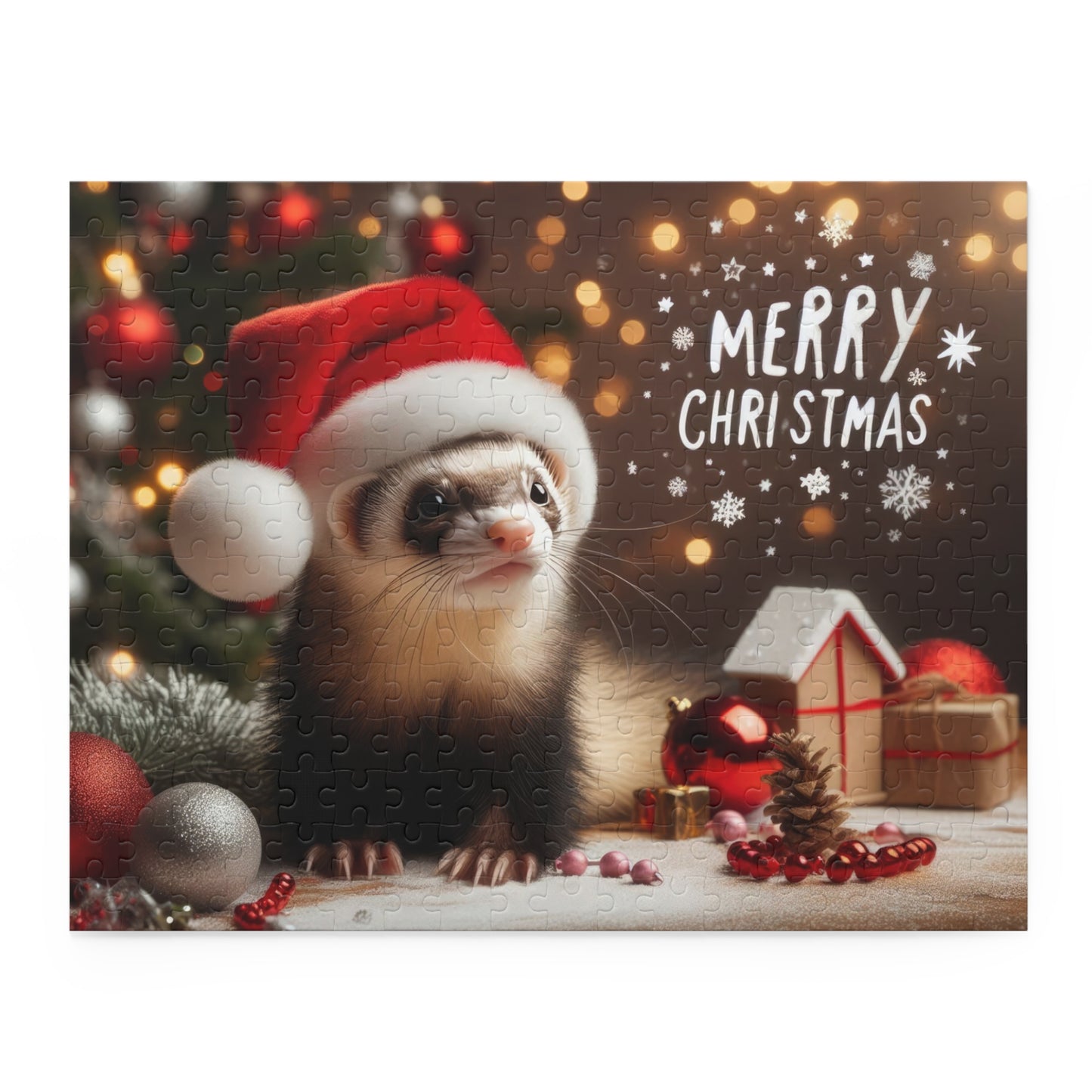 Christmas Ferret Puzzle (120, 252, 500-Piece)