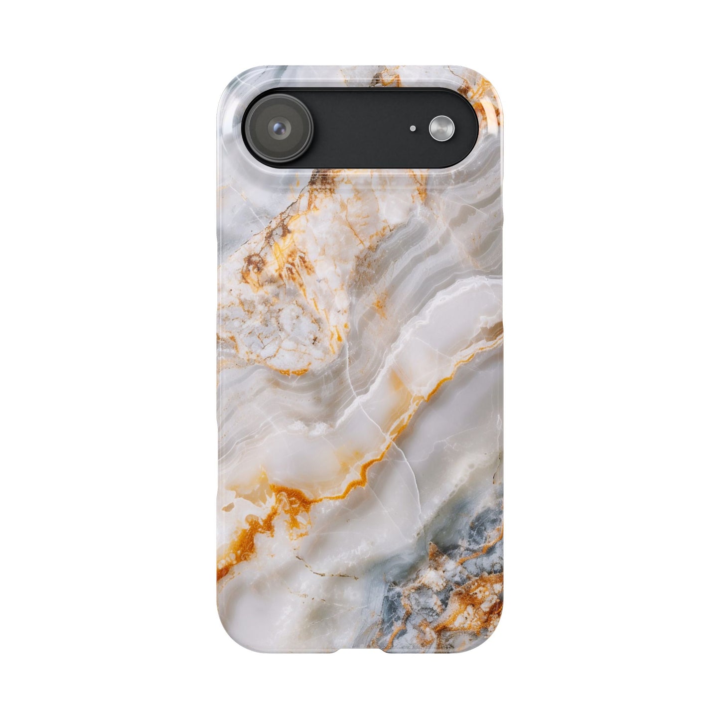 Pure Elegance Marble Slim Phone Cases, Modern Tech Decor