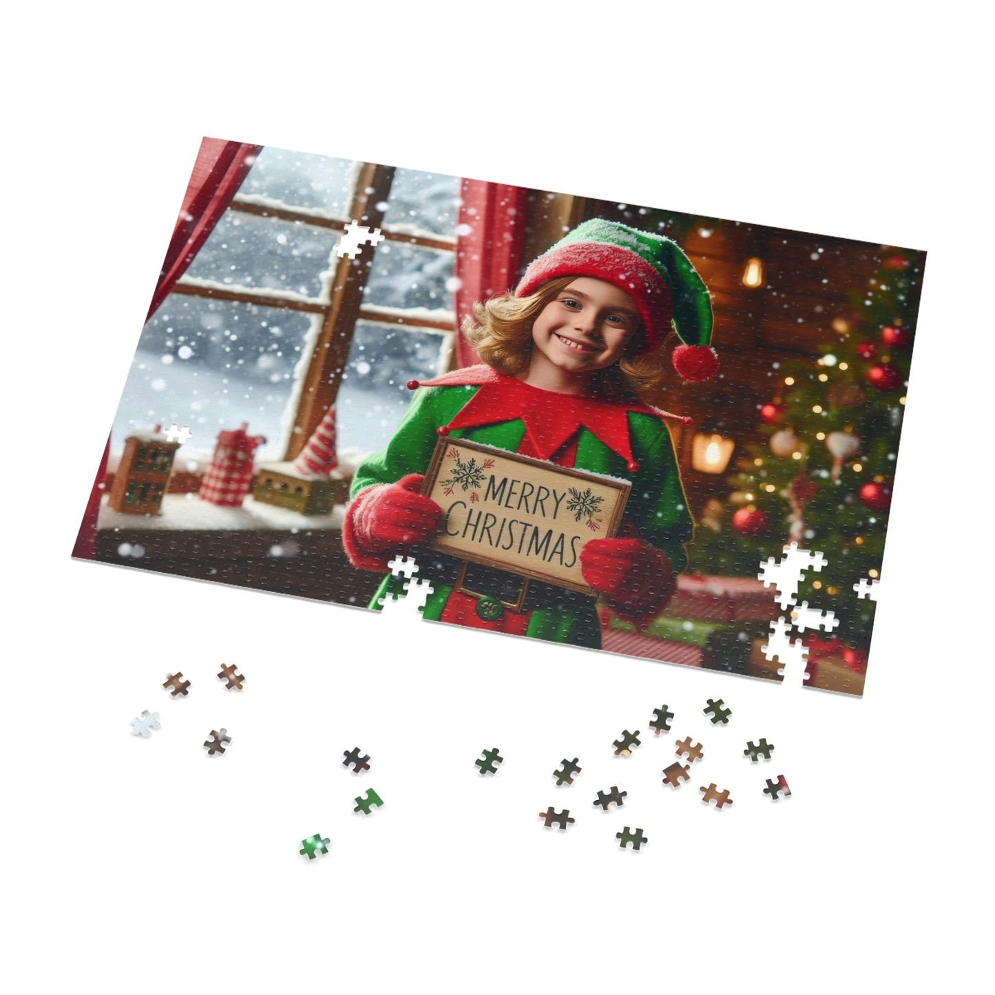 Merry Elf Wishes Jigsaw Puzzle 1000 pcs