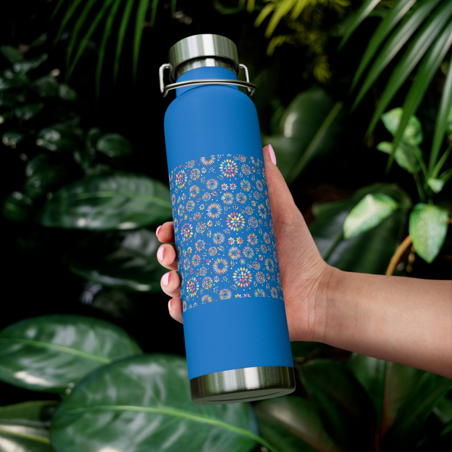 Vibrant Vibes Copper Vacuum Insulated Bottle, 22oz