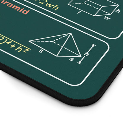 Volume & Surface Area Educational Desk Mat — Math Study Mouse Pad