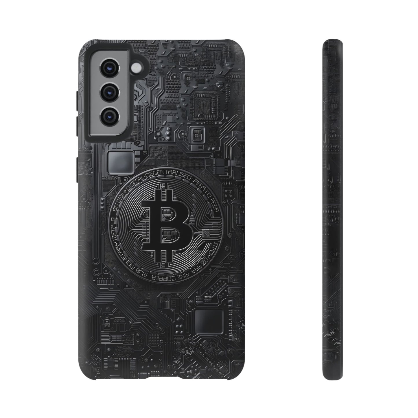 Bitcoin Samsung Tough Phone Case, Cryptocurrency Protection Cover