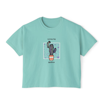 Camiseta cuadrada para mujer Looking Sharp 