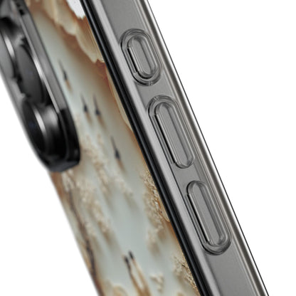 Romantic Couple 3D Effect Clear Cases,  Artistic Protective Cover