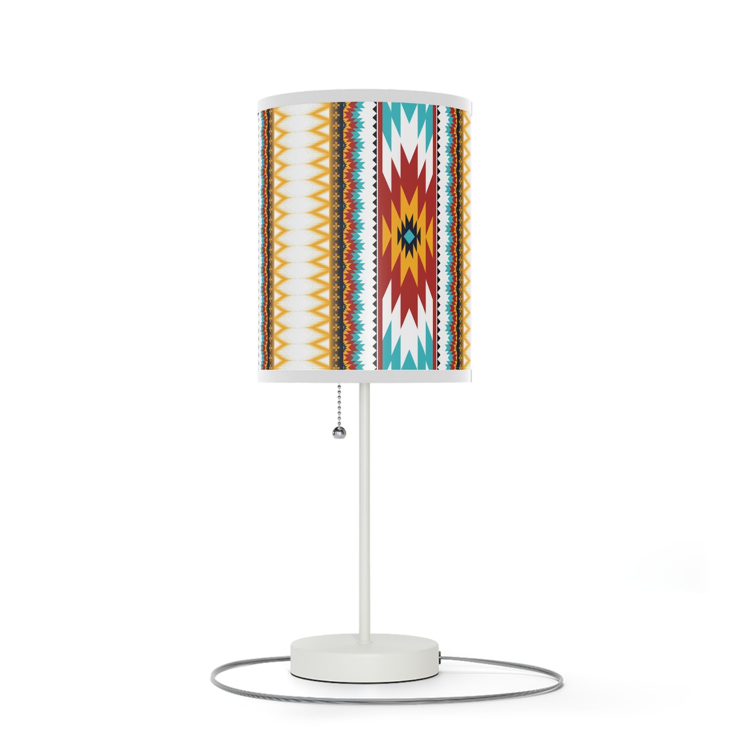 Tribal Threads Lamp on a Stand, US|CA plug / White