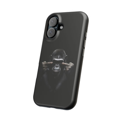 Edgy Gorilla Magnetic iPhone Case, Unique Cell Phone Cover