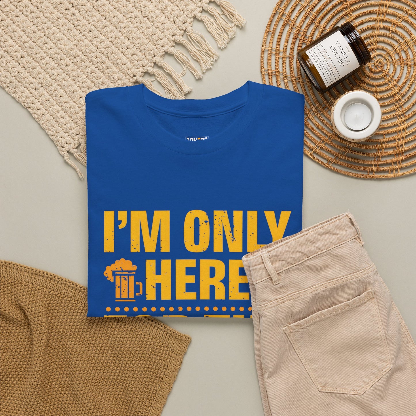 Funny Beer Slogan Tee, I'm Here For The Beer