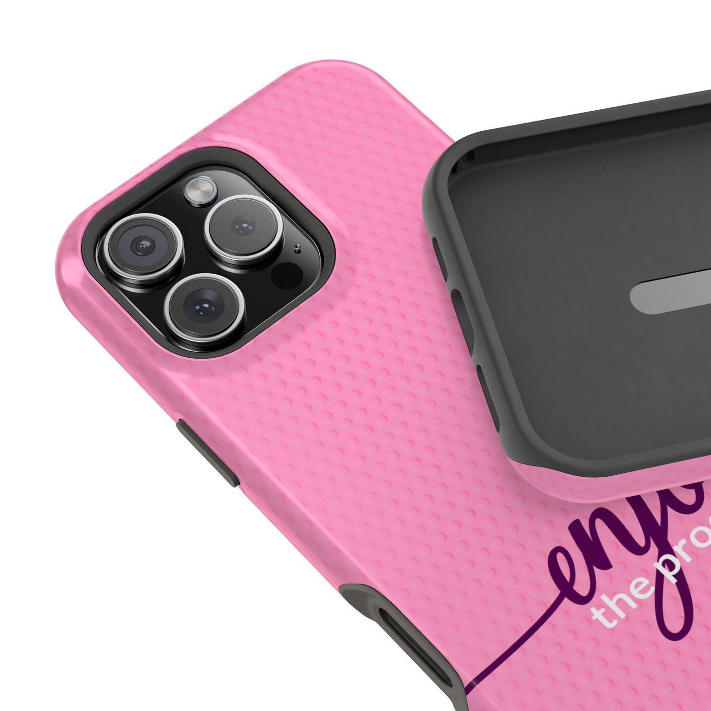 Enjoy the Process Magnetic Case - Motivational Pink Phone Cover for Women