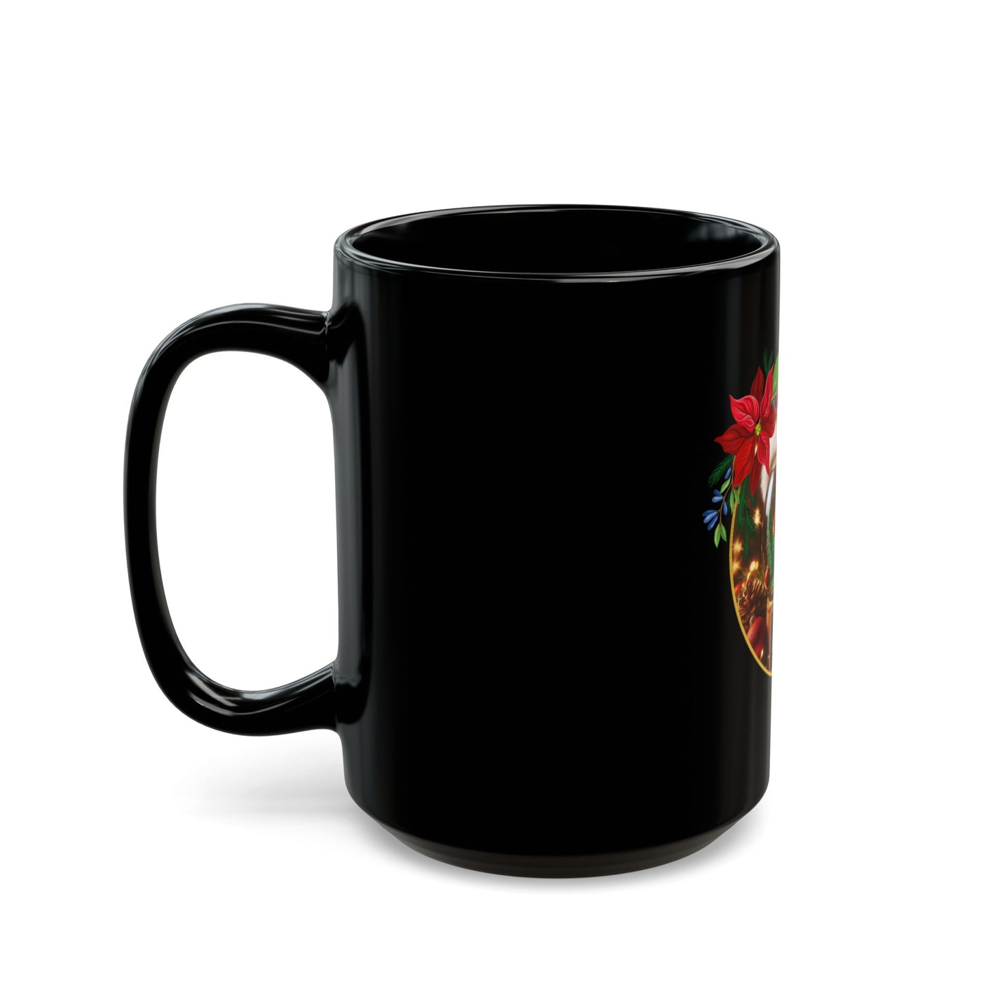 Fin-tastic Santa Black Mug - 11oz, 15oz