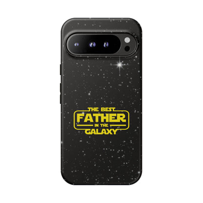Galaxy-Themed Google Pixel Tough Case - Perfect Gift for the Best Father