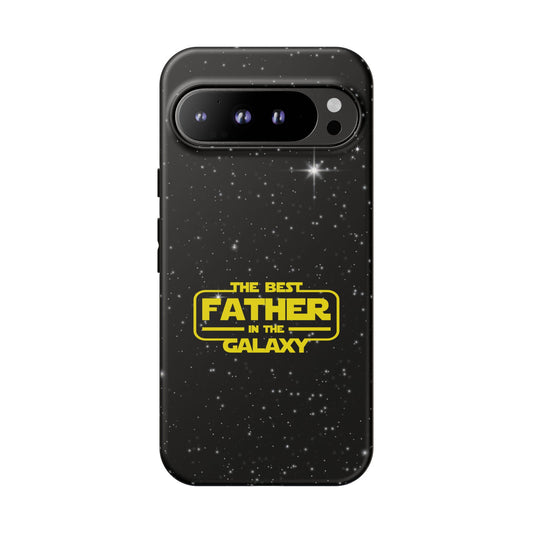 Galaxy-Themed Google Pixel Tough Case - Perfect Gift for the Best Father