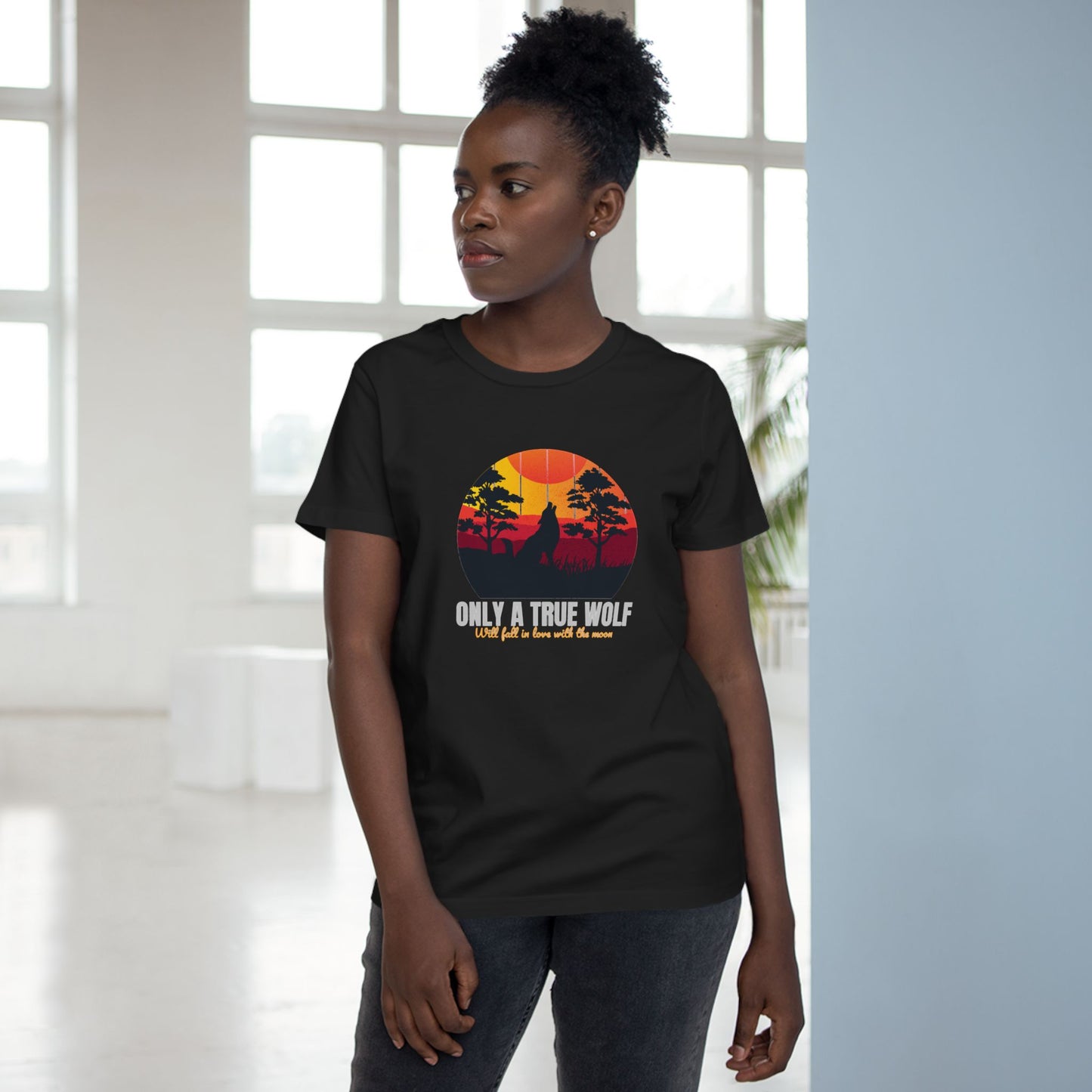 Only A True Wolf Women’s Maple Tee