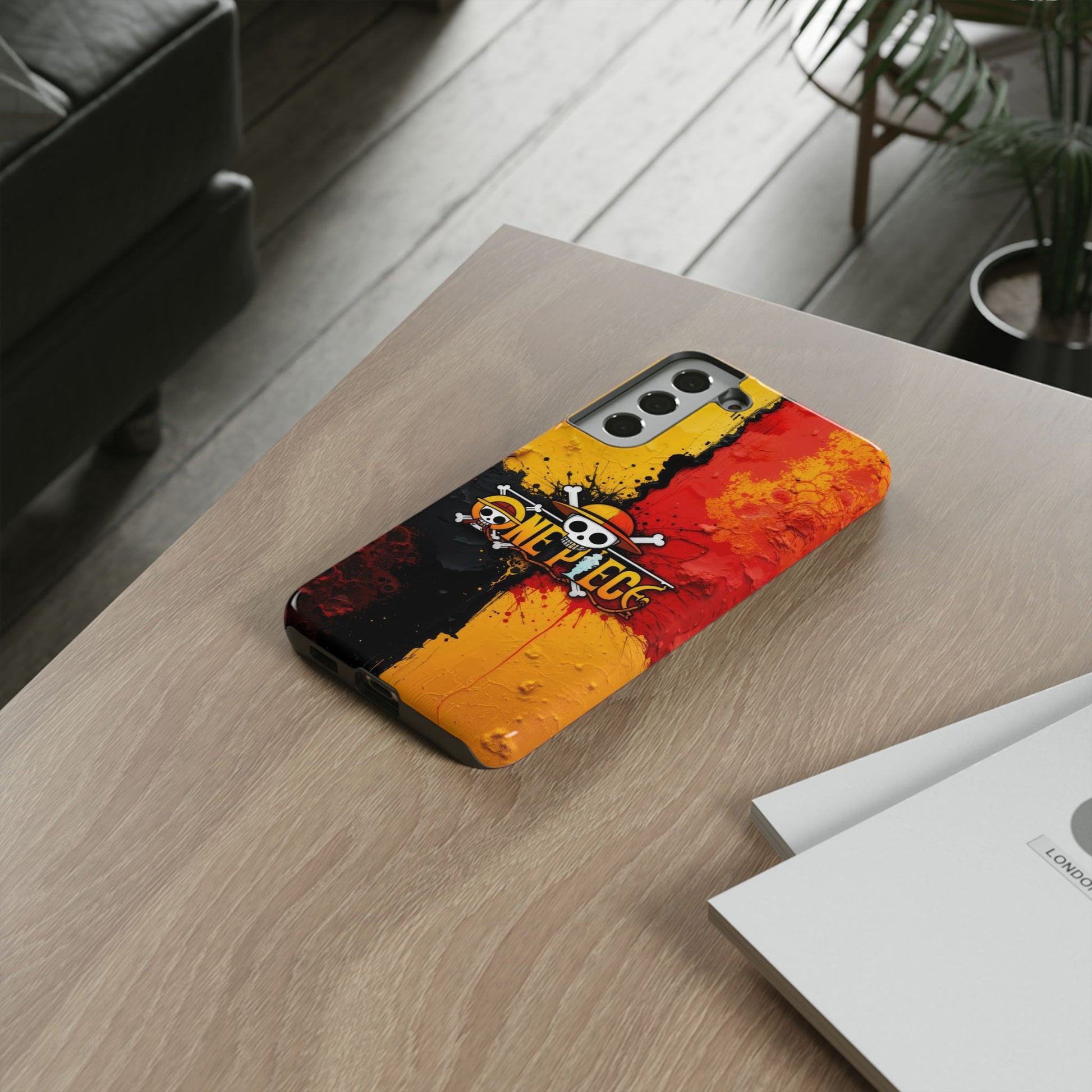 One Piece Samsung Tough Phone Case, Anime Vibrant Design