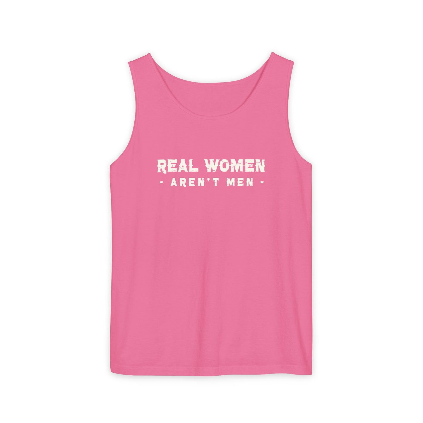 Real Women Unisex Garment-Dyed Tank Top  100% Ringspun US cotton