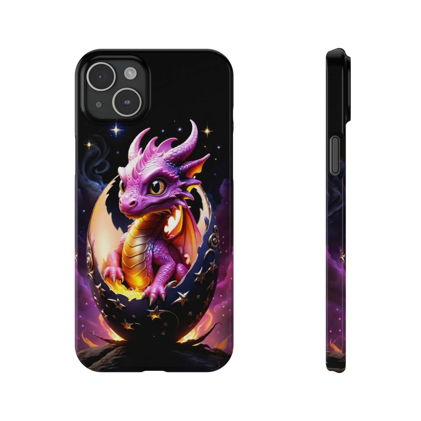 Fantasy Baby Dragon Slim Phone Case, Gift for Dragon Lovers