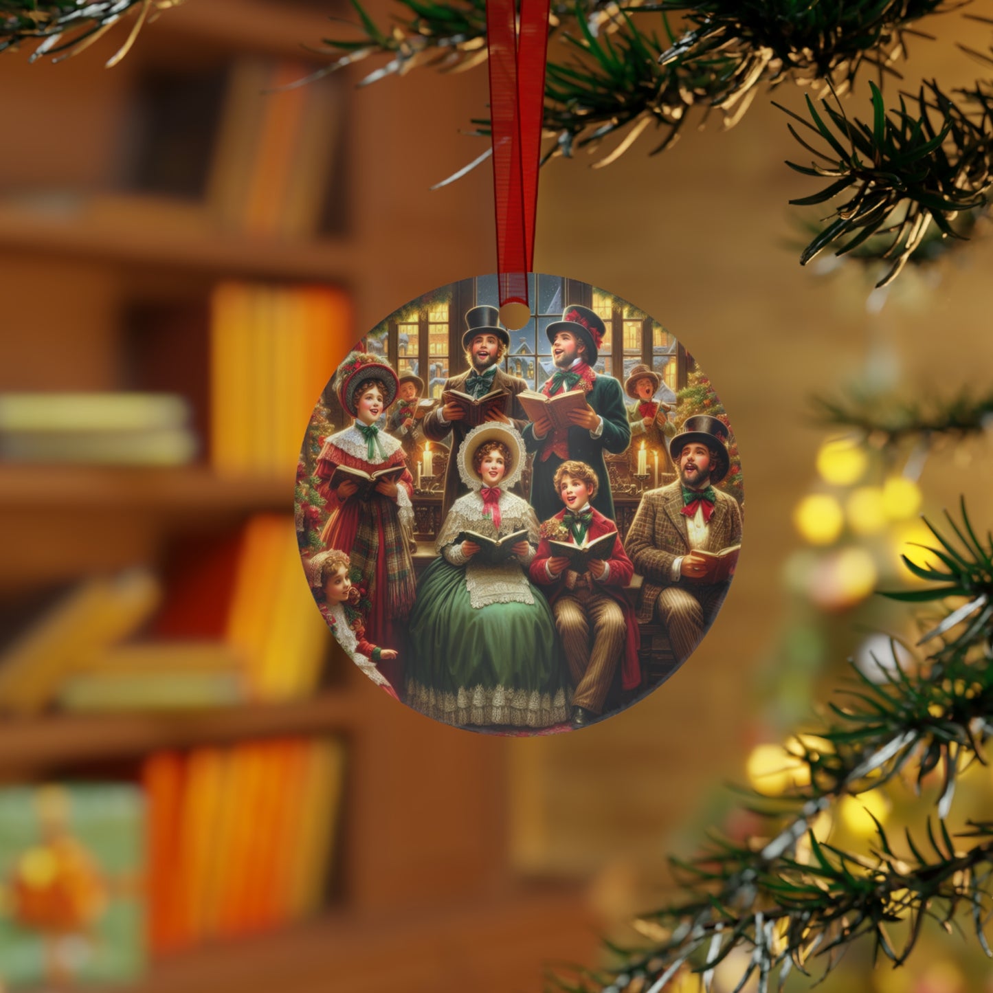 Melodies of Christmas Cheer Metal Ornaments, 2-Side Print