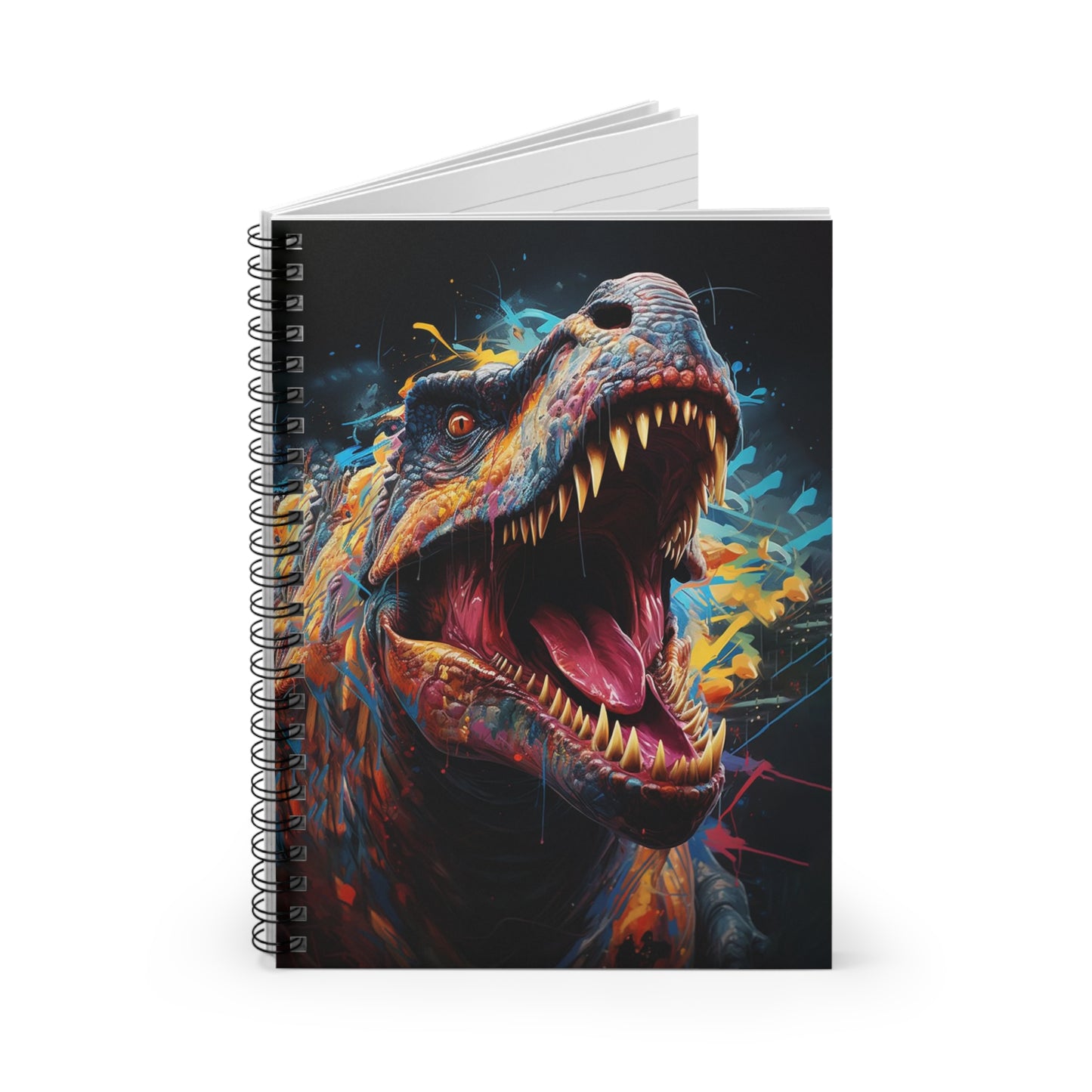 T'Rex Dinosaur Spiral Notebook 6” x 8” – Perfect for Dino Lovers