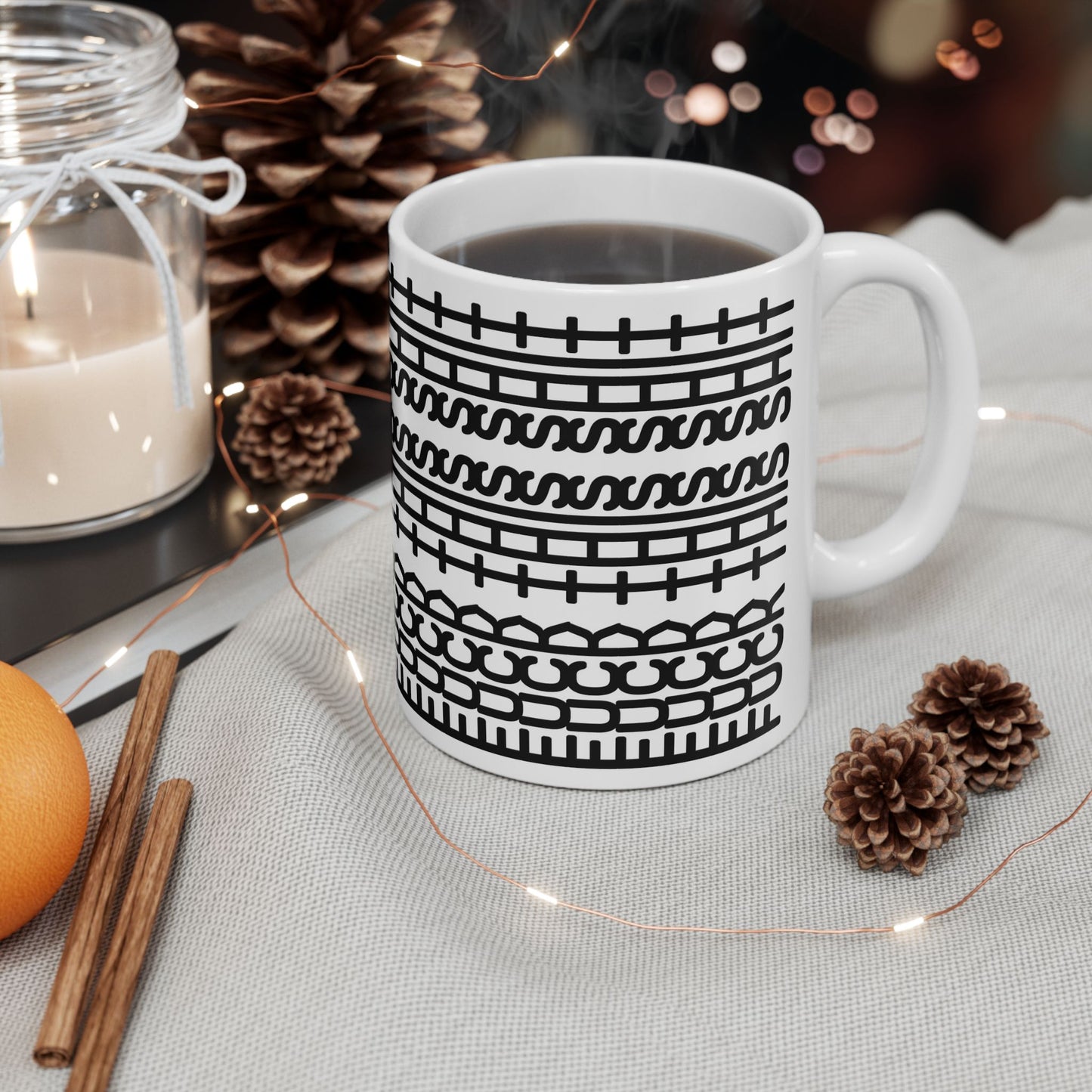 Funny Turn Right Cup with Hidden Message - Ceramic Coffee Mug 11oz & 15oz - Unique Gift Idea