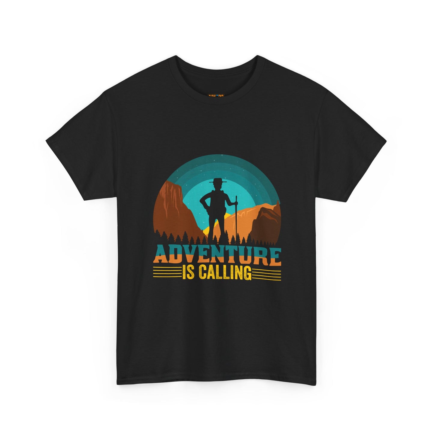 Adventure Is Calling Unisex Heavy Cotton Tee - Perfect for Outdoorsy Souls