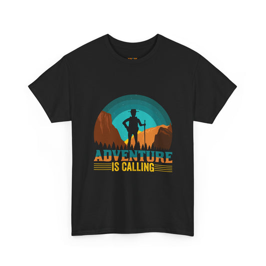 Adventure Is Calling Unisex Heavy Cotton Tee - Perfect for Outdoorsy Souls