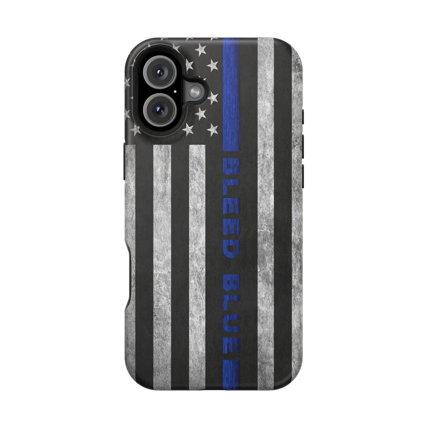 Police Magnetic Phone Cases, Bleed Blue