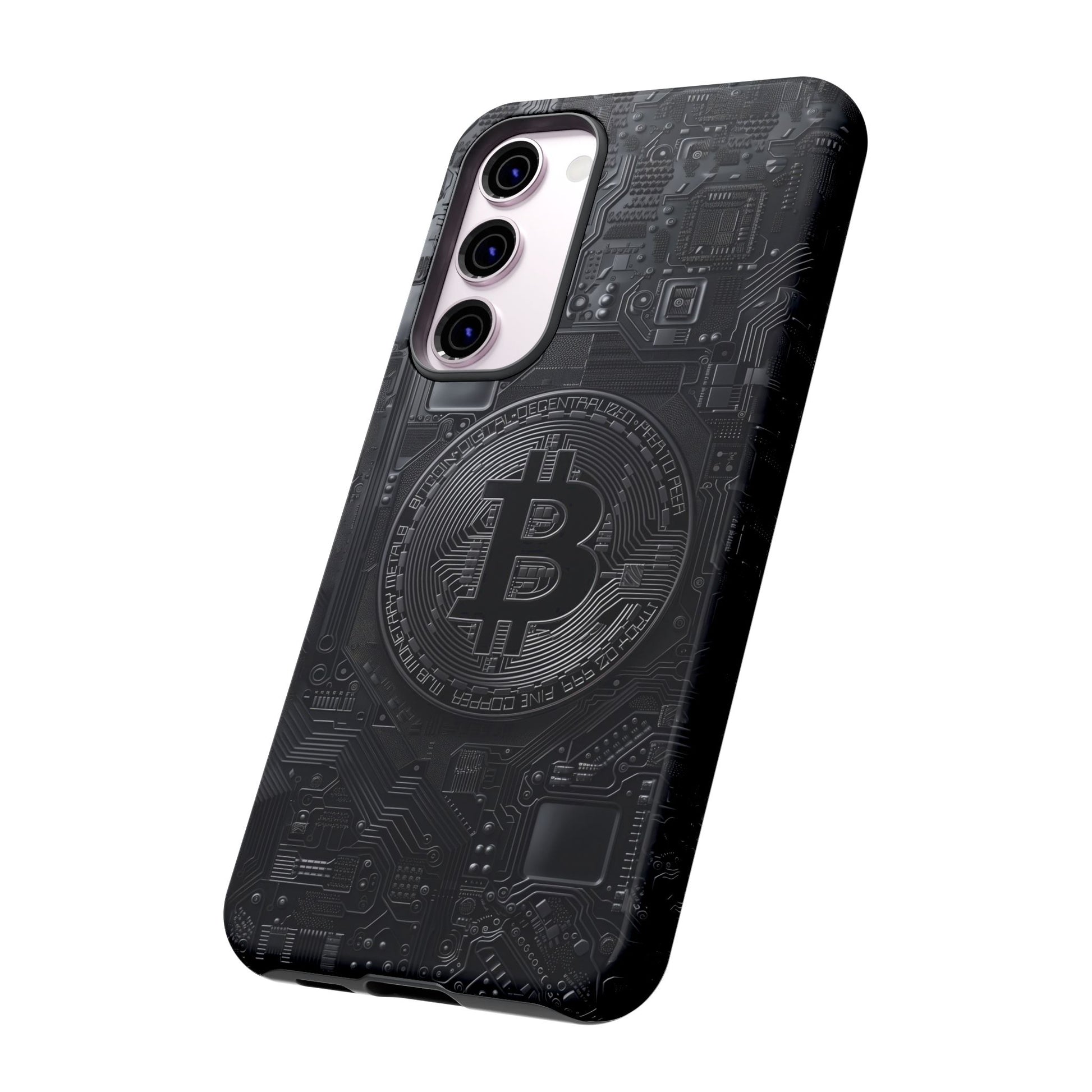 Bitcoin Samsung Tough Phone Case, Cryptocurrency Protection Cover