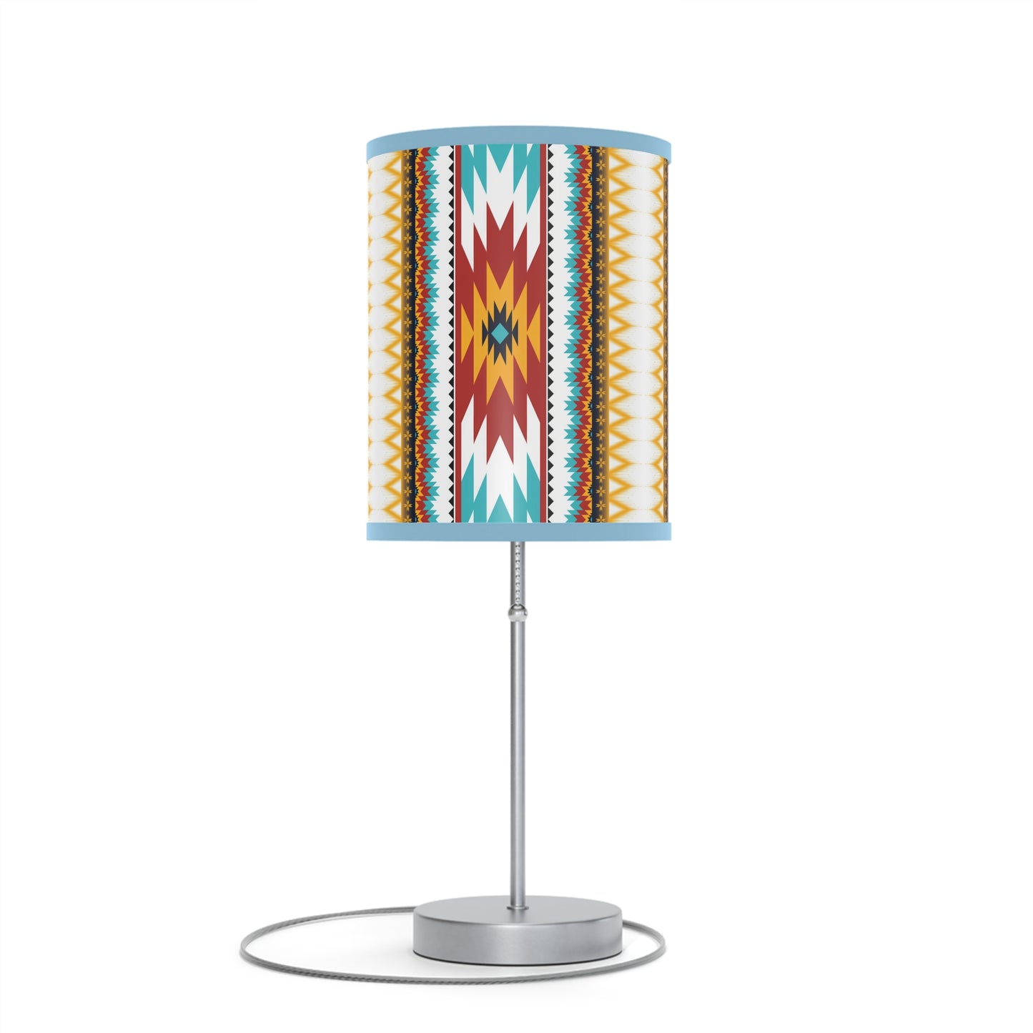 Tribal Threads Lamp on a Stand, US|CA plug / White