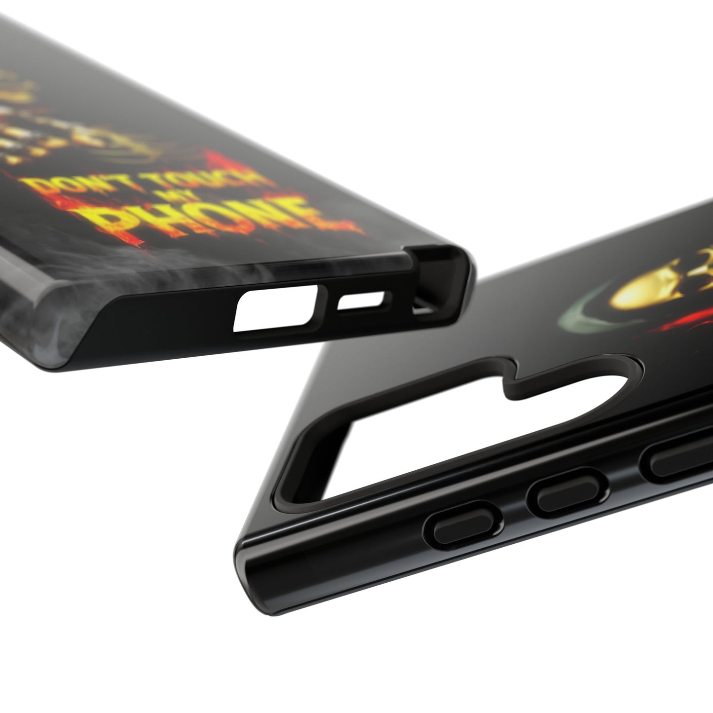 Skull Design Samsung Phone Case, Don't Touch My Phone Mobile Cover