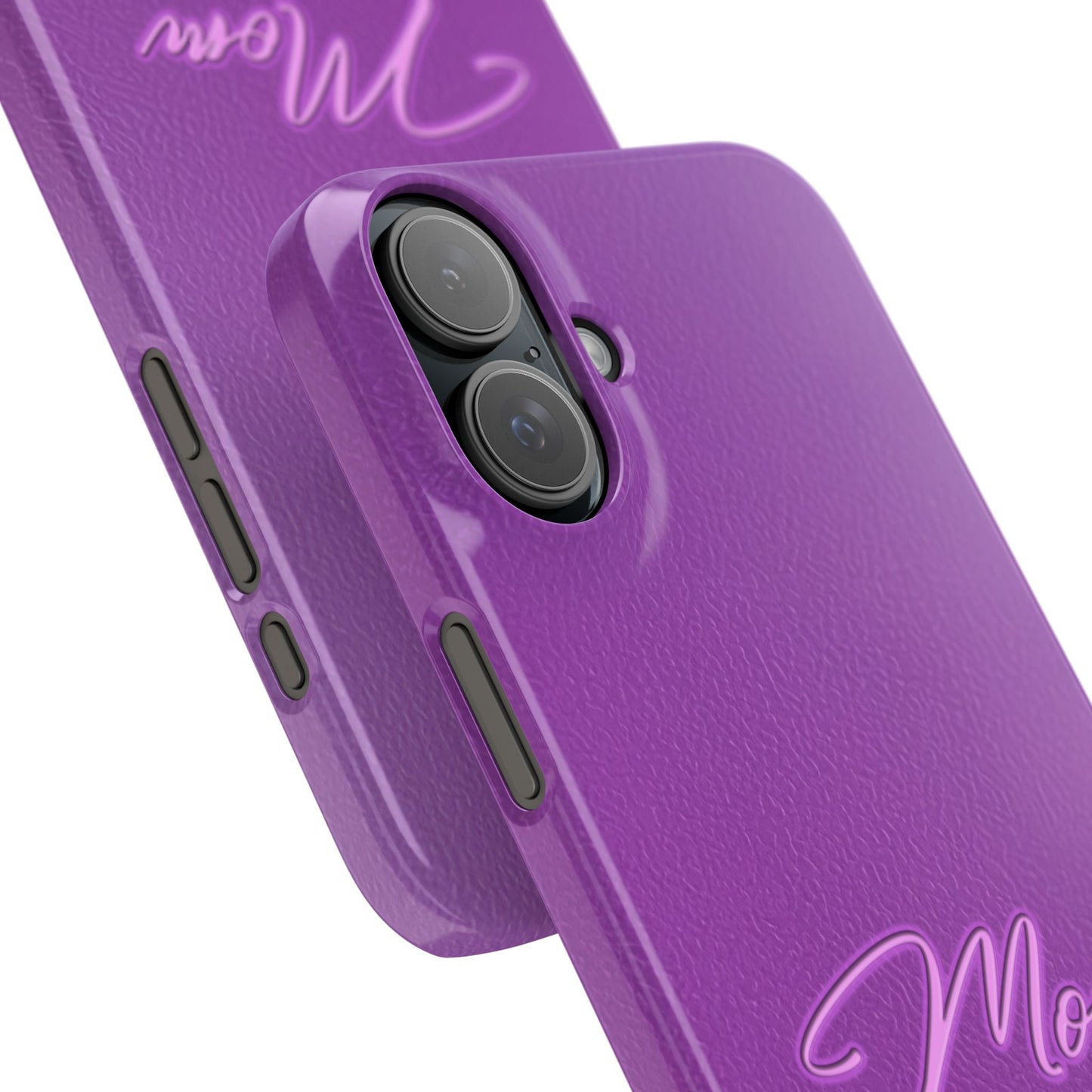Mom On Duty Slim Case, Purple Case for Mothers