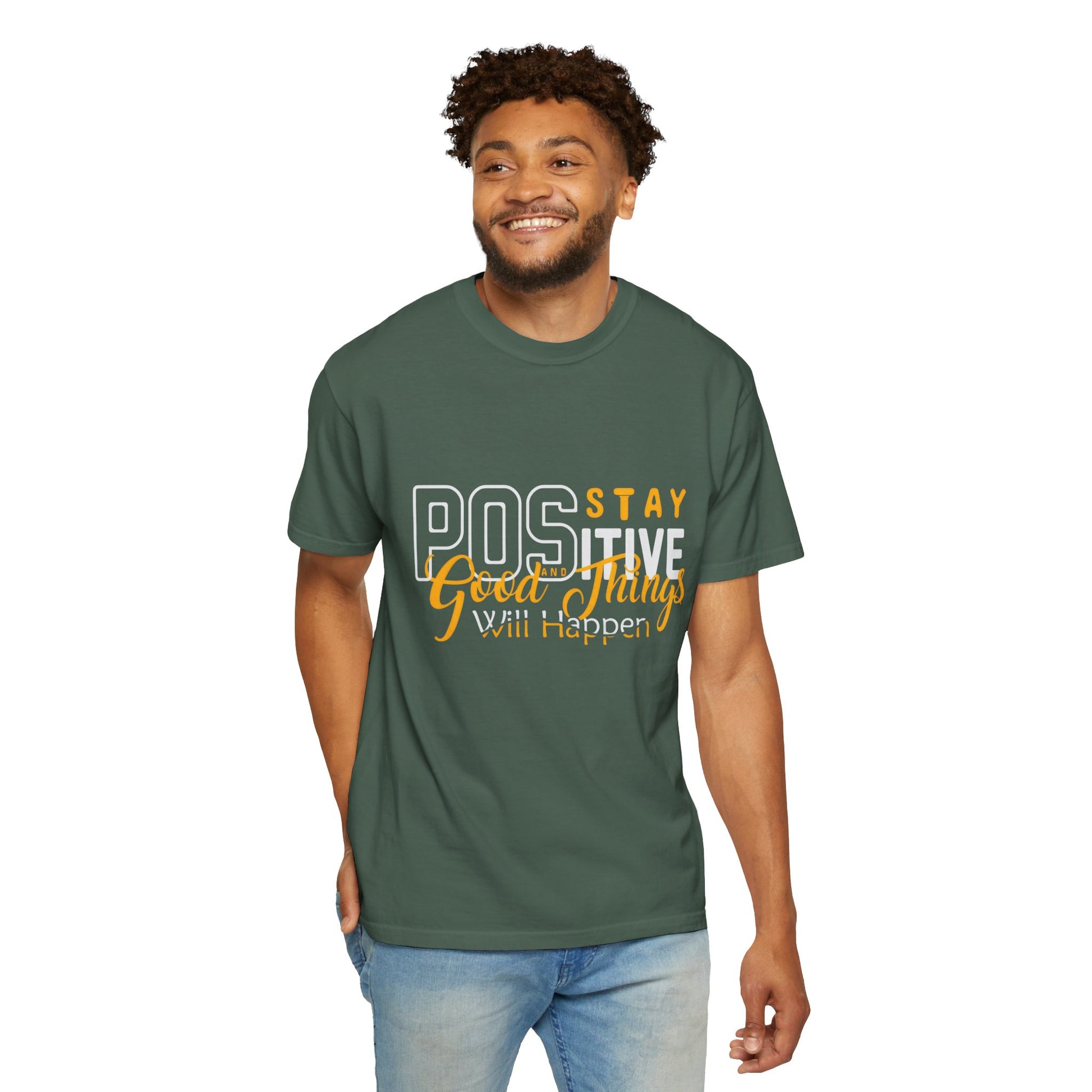 Unisex Positive Vibe T-Shirt - Stay Positive Good Things Will Happen