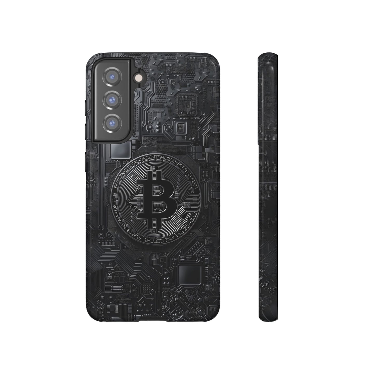 Bitcoin Samsung Tough Phone Case, Cryptocurrency Protection Cover
