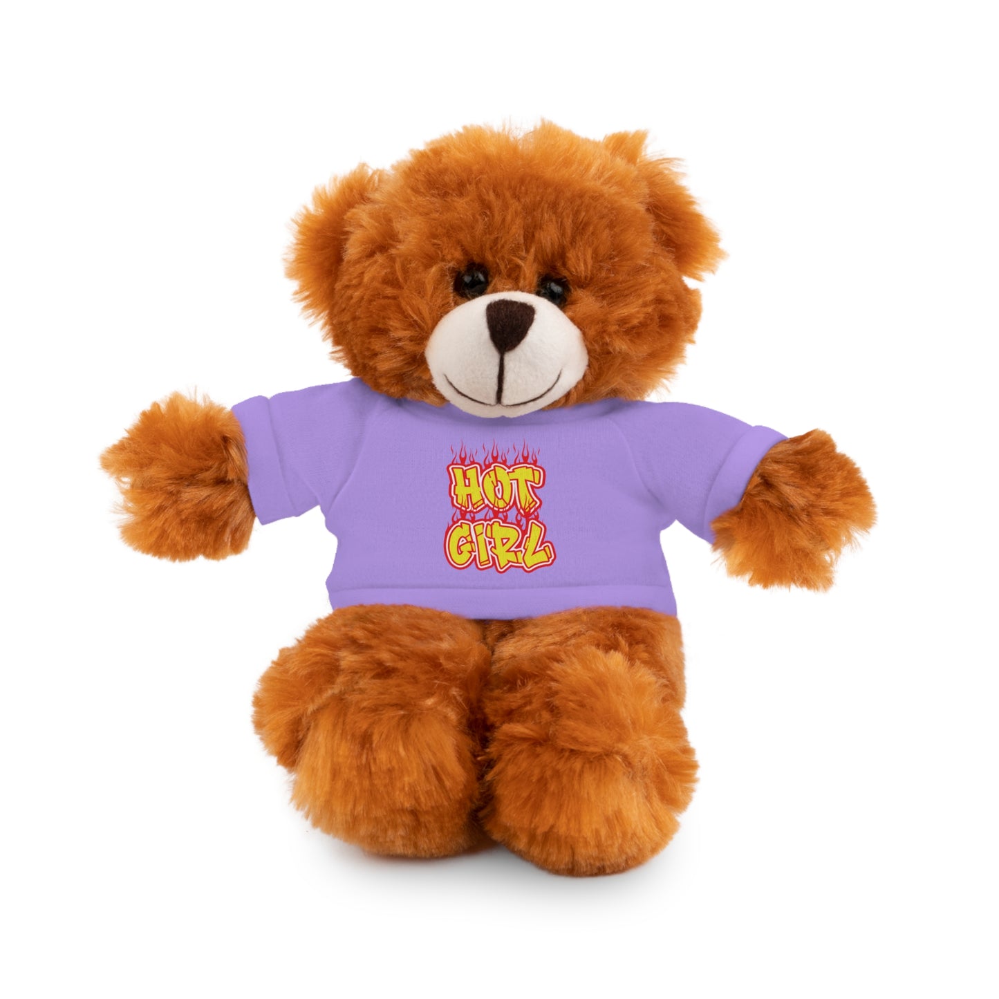 Cute Plush Animal with Hot Girl Tee for Birthdays, Baby Showers, Children, Gifts