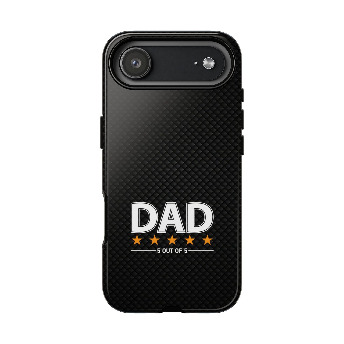 5-Star Dad iPhone Case - Tough Black Cover for Father's Day