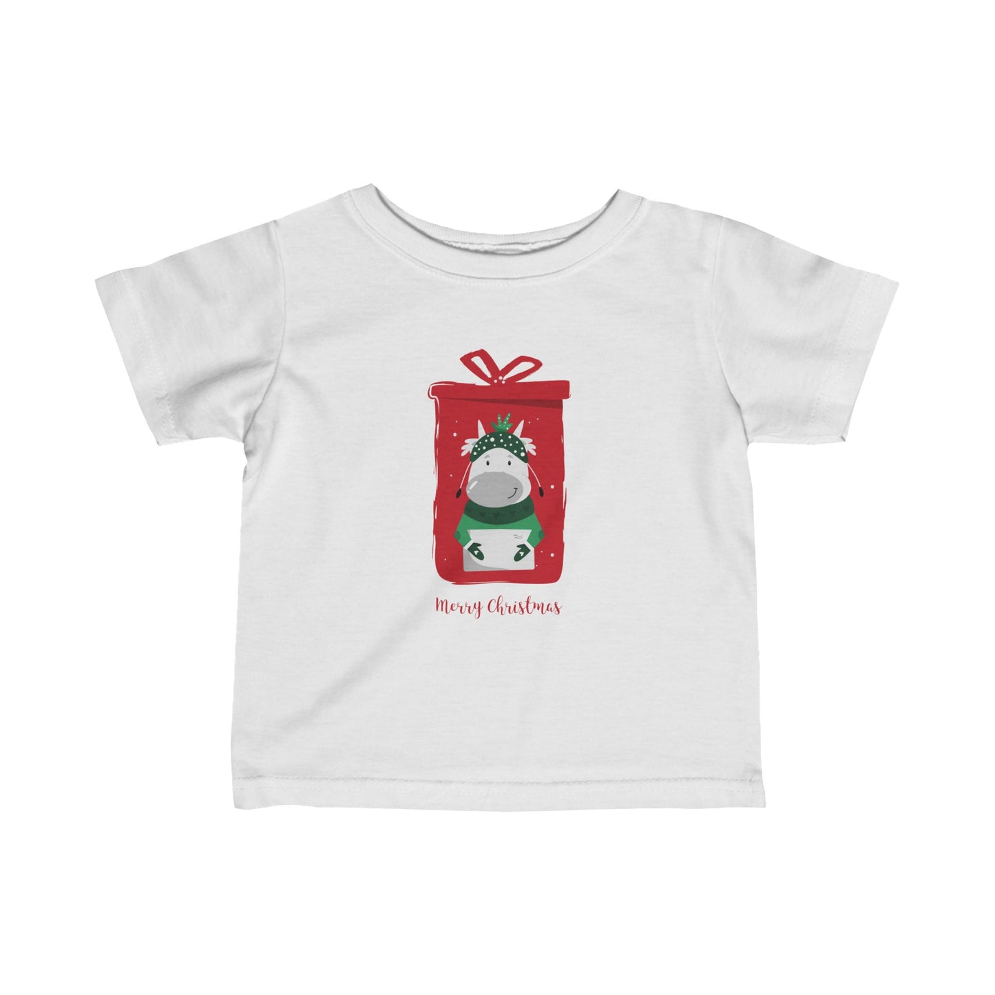 Merry Christmas Infant Fine Jersey Tee