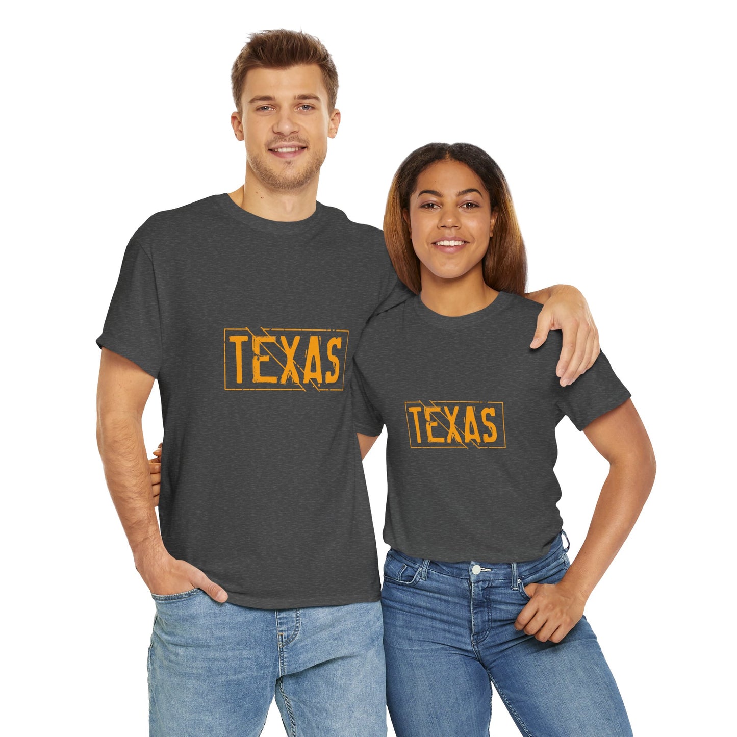 Texas Pride Unisex Heavy Cotton Tee - Casual Black T-Shirt for Texans