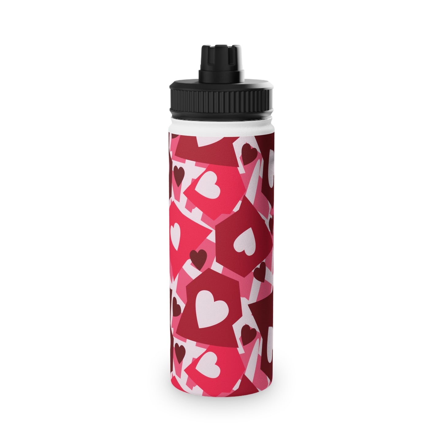 Love in Style Stainless Steel Water Bottle, Sports Lid