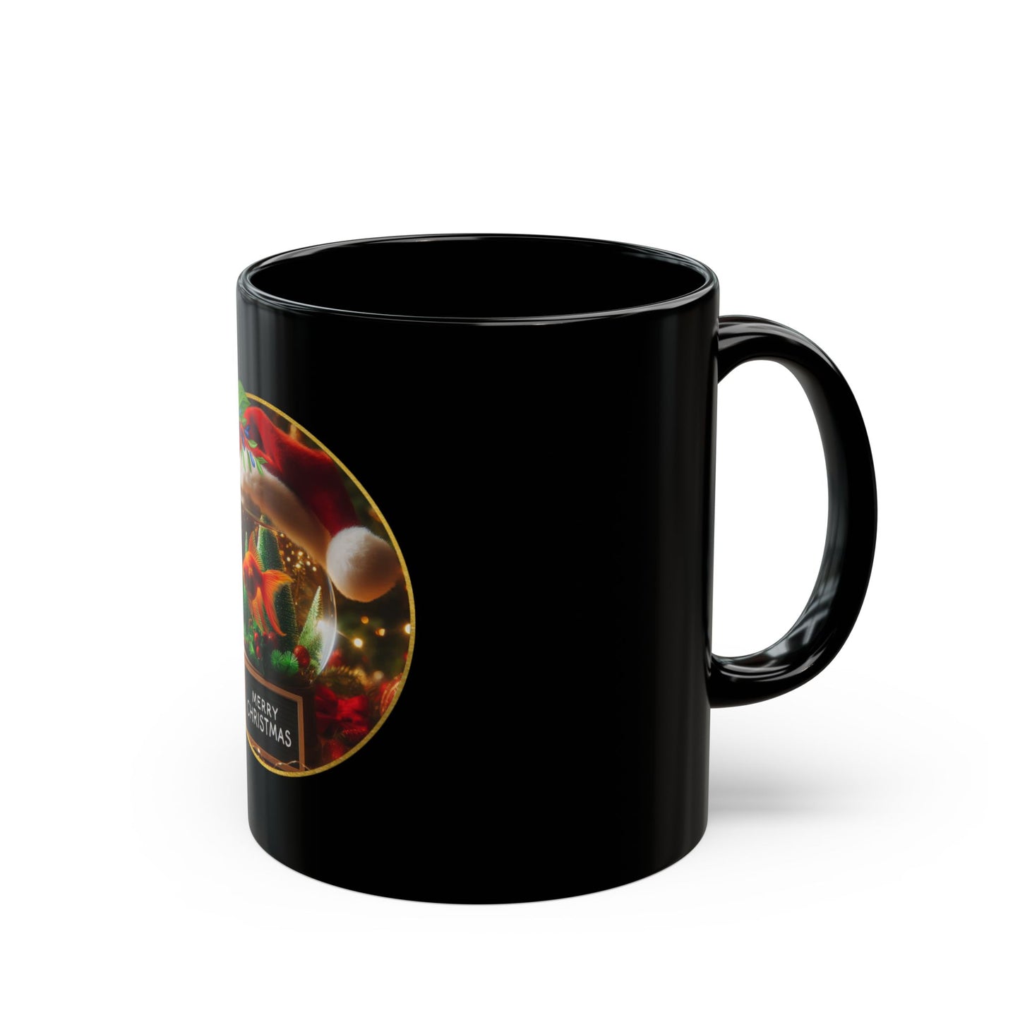 Fin-tastic Santa Black Mug - 11oz, 15oz