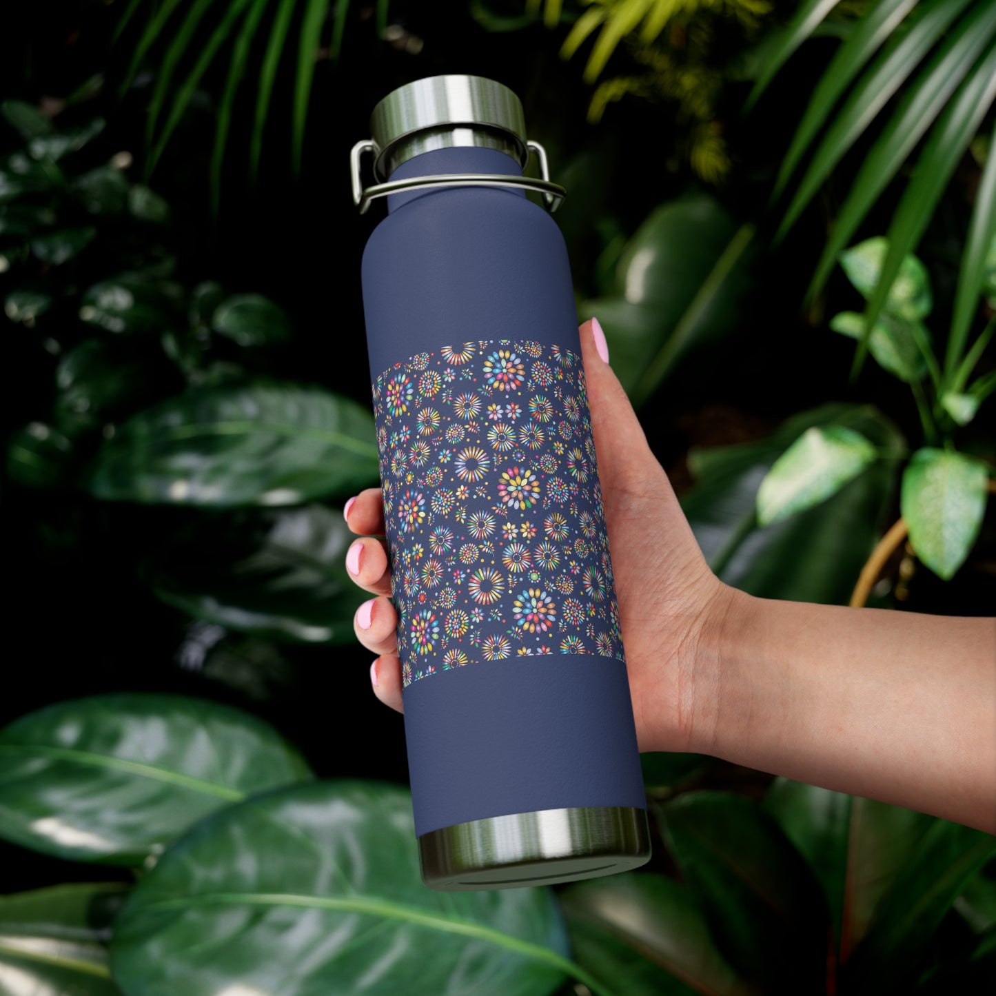 Vibrant Vibes Copper Vacuum Insulated Bottle, 22oz