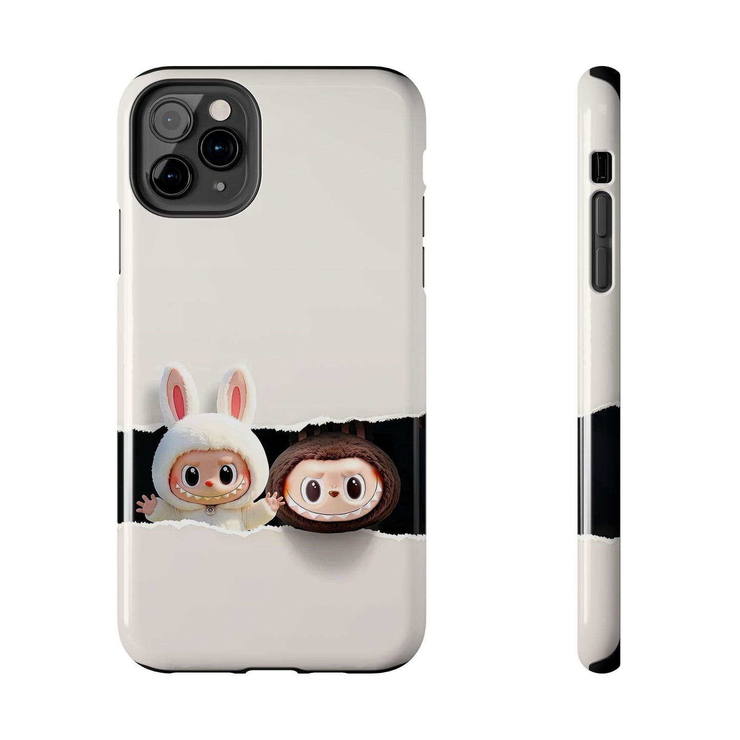 The Monsters Tough Case for iPhone Models and Variations – Dual Layer Protective Cover, Playful Design, Cute Mobile Accessory