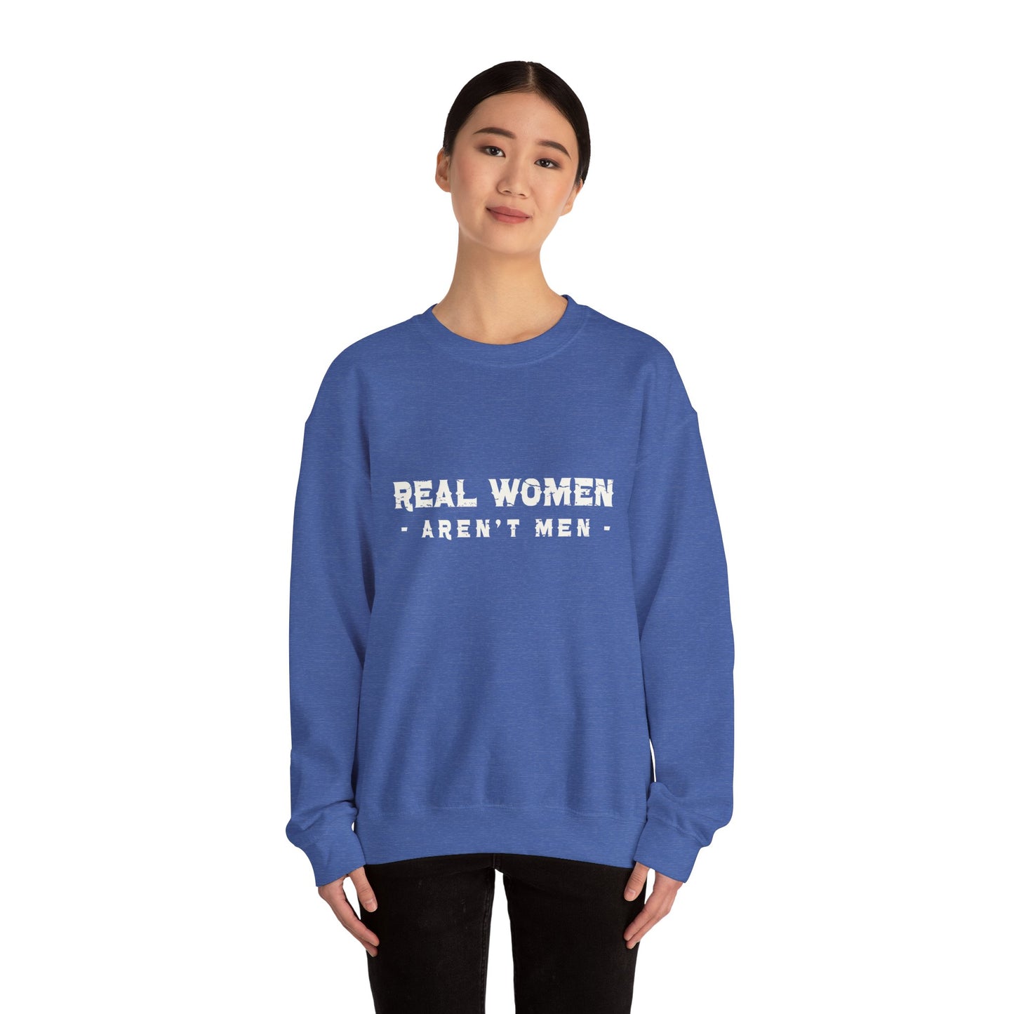 Real Women Unisex Heavy Blend™ Crewneck Sweatshirt 50% cotton and 50% polyester