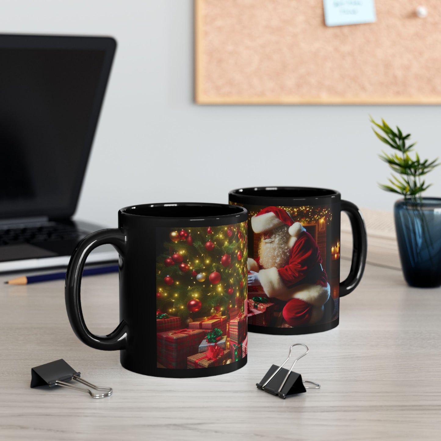 The Big Gift Drop Black Mug - 11oz, 15oz