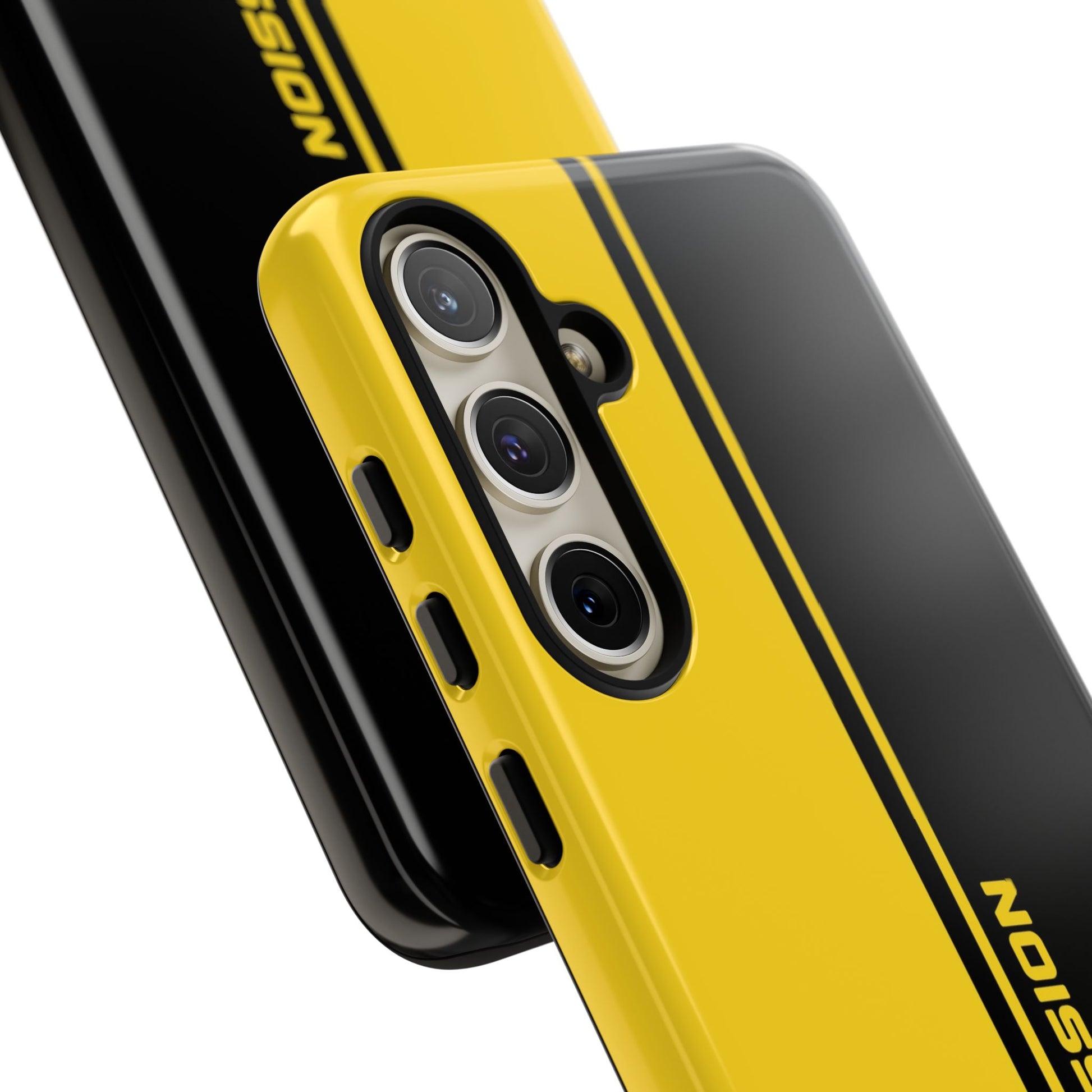 Drive Passion Tough Case – Bold Yellow & Black Design