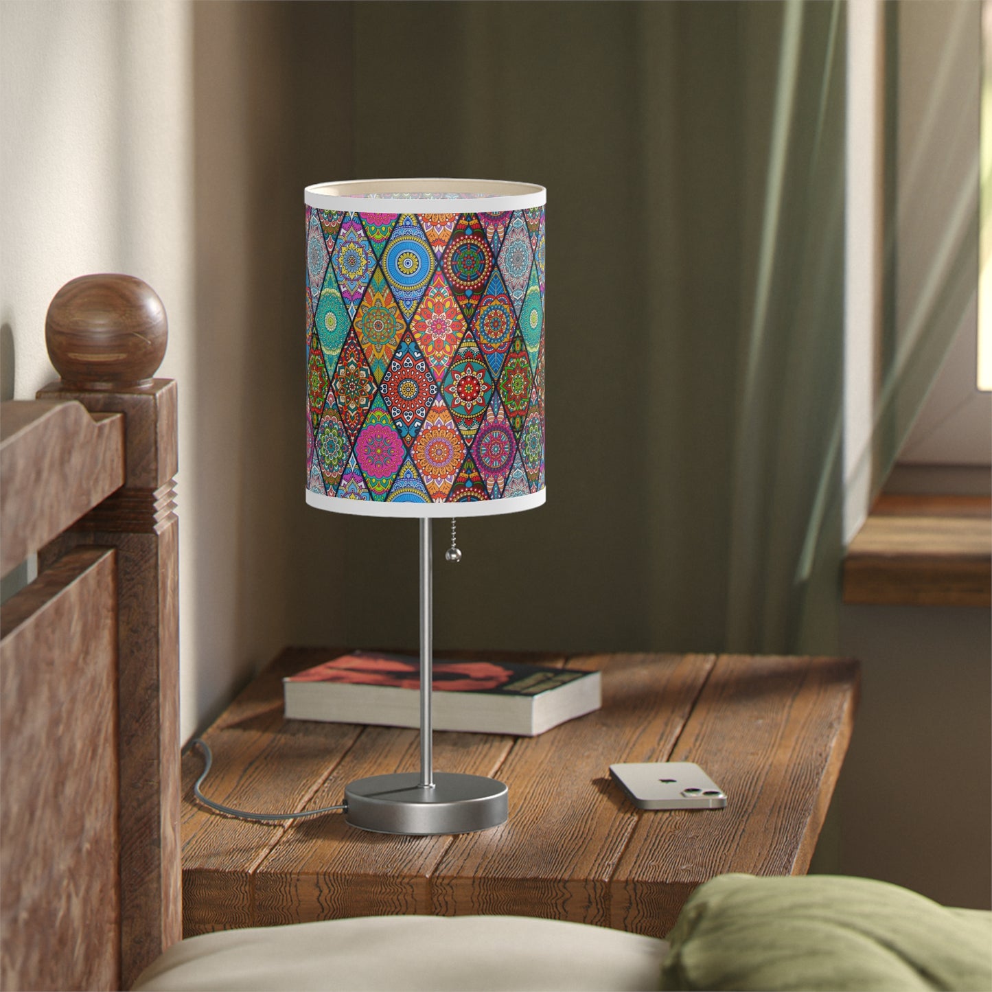 Mandala Argyle Lamp on a Stand, US|CA plug