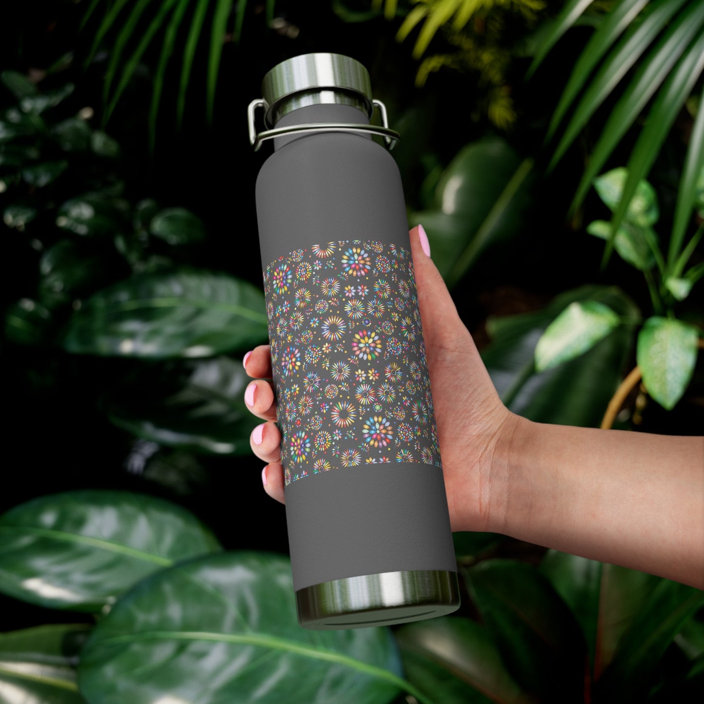 Vibrant Vibes Copper Vacuum Insulated Bottle, 22oz